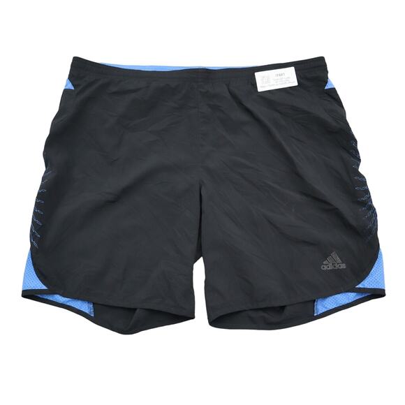 Adidas Shorts Mens L Black Supernova Pull On Active Fitness Work Out Bottoms - Picture 1 of 15